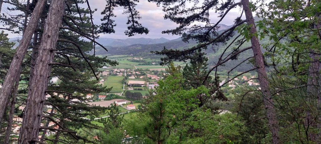 jolie photo de annecy depuis la foret