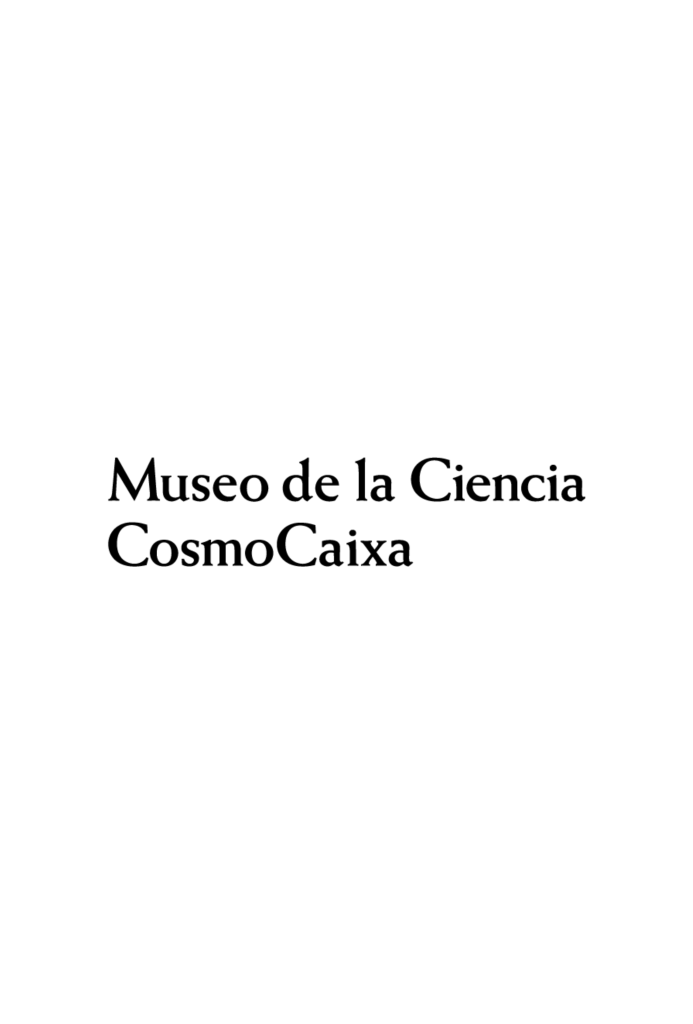 Logo du musée de la science, le CosmoCaixa, aussi dit en catalan "Museo de la Ciencia CosmoCaixia"