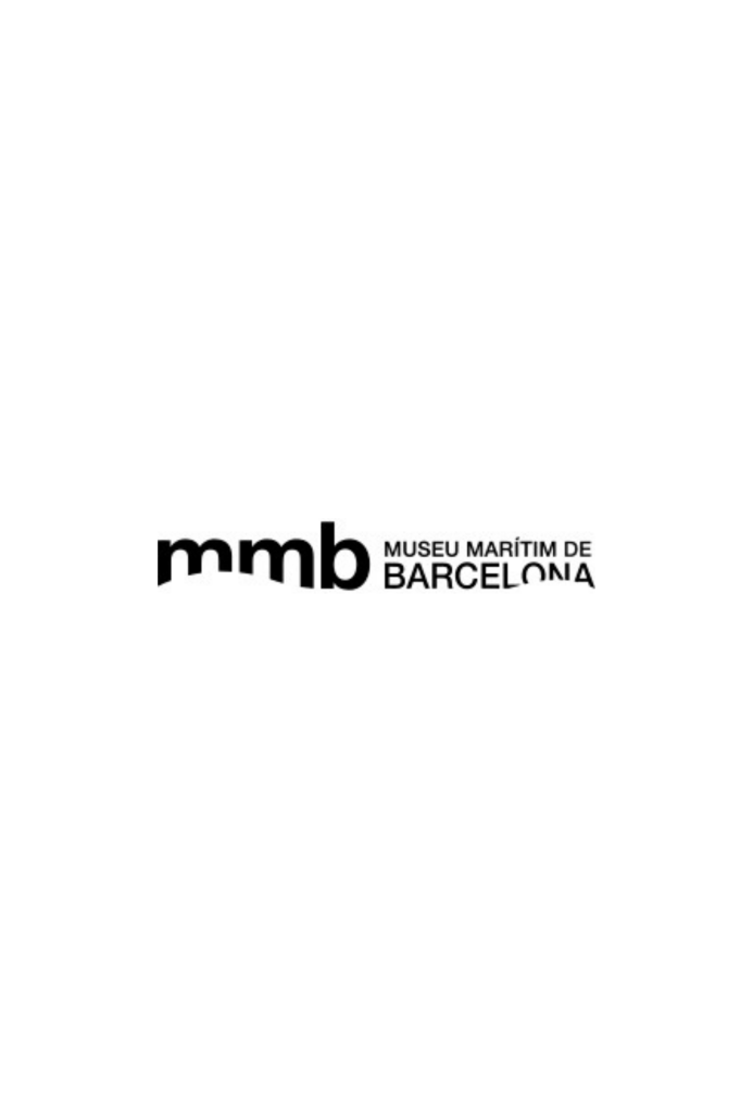 Logo du musée maritime de Barcelone, il est en vague et son accronyme est MMB. Se dit en catalan "Museu maritim de Barcelona"
